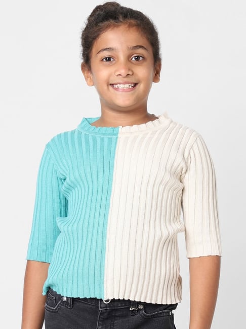 KIDS ONLY Kids White & Blue Color Block Top-picture-11