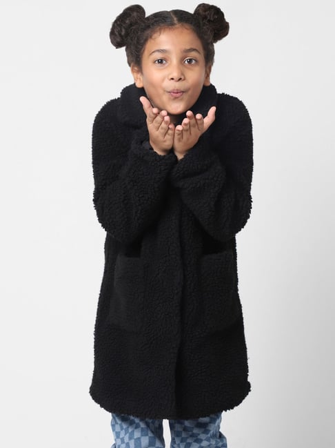 Kids hot sale black coat