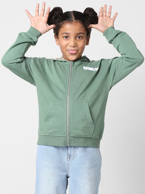 Girls clearance green sweatshirt