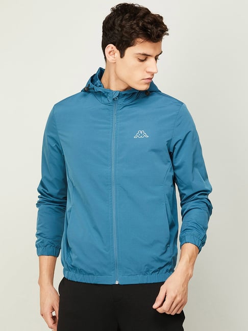 Kappa Blue Regular Fit Sports Hoody