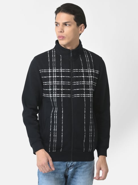 Crimsoune Club Navy Regular Fit Self Design Sweatshirt-picture-10