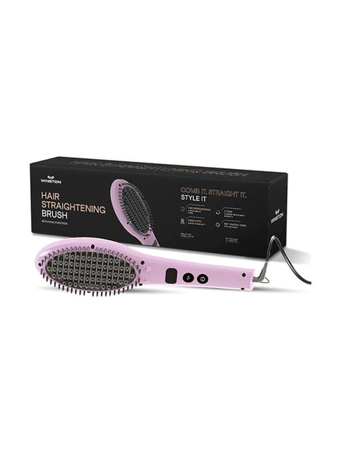 WINSTON Ionic Corded Hair Straightening Brush with Multiple Temperature Setting (42Watt)