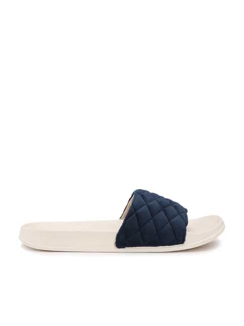 Buy Van Heusen Women s Navy Slides for Women at Best Price Tata CLiQ