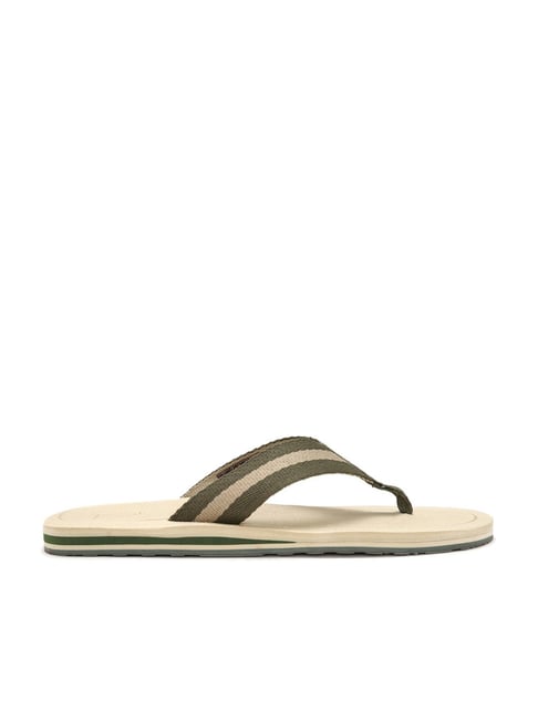 Buy Louis Philippe Men s Olive Flip Flops for Men at Best Price