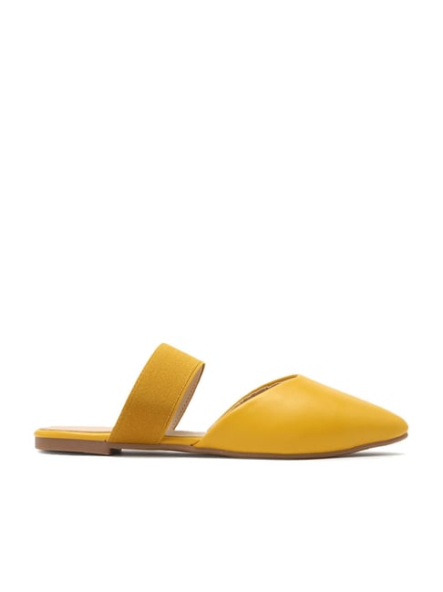 Yellow mule store shoes