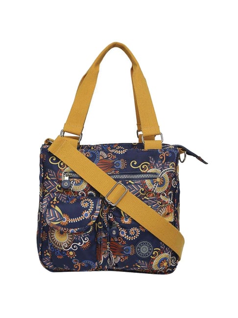 Buy Yelloe Orange Printed Large Tote Bag at Best Price @ Tata CLiQ