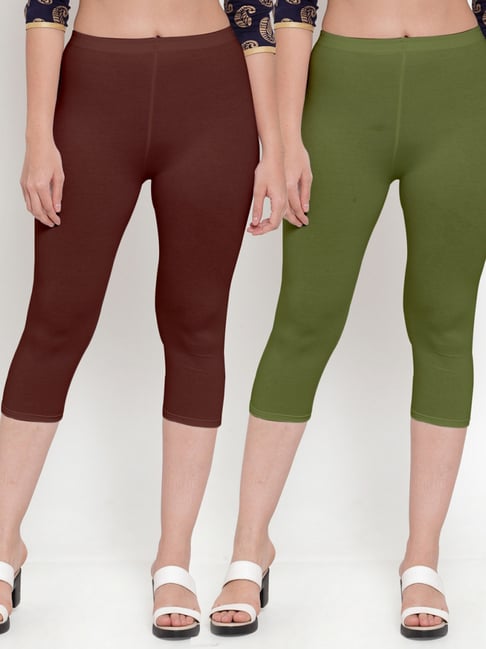 gracit women's capri leggings combo