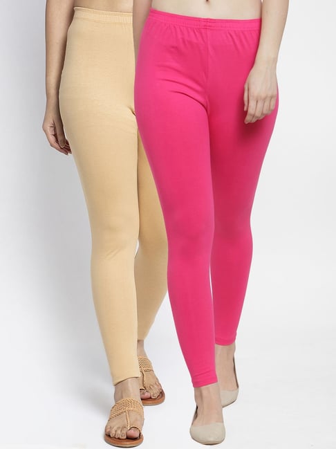 Buy online Beige Cotton Leggings from Capris & Leggings for Women by  Valles365 By S.c. for ₹429 at 52% off | 2024 Limeroad.com