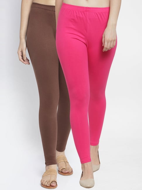 Buy Gracit Brown Regular Fit Leggings for Women¿s Online @ Tata CLiQ