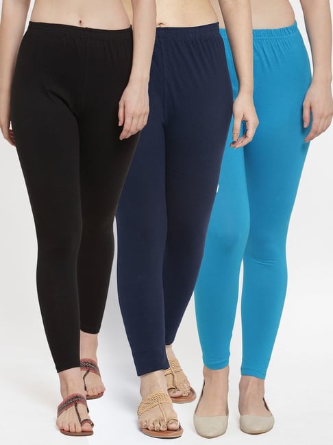 Buy Mid-Rise Leggings with Side Zip Online at Best Prices in India -  JioMart.