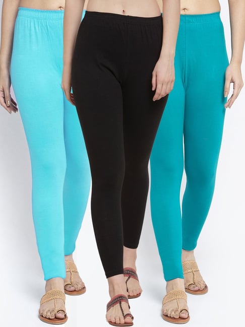 High Waist Sky Blue Cotton Legging, Skin Fit at Rs 210 in Tiruppur | ID:  2850030407912