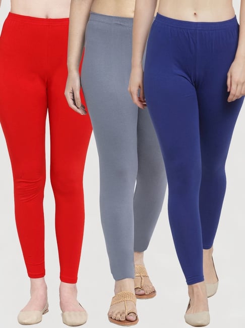 Buy Women's Cotton Soft & Stretchable Slim Fit Leggings for Women and  Girl's color Maroon, and Navy Blue ,free Size Combo Pack of 2 Online in  India - Etsy