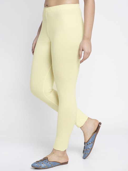 Buy Gracit Blue & Cream Mid Rise Leggings - Pack Of 3 for Women Online @  Tata CLiQ