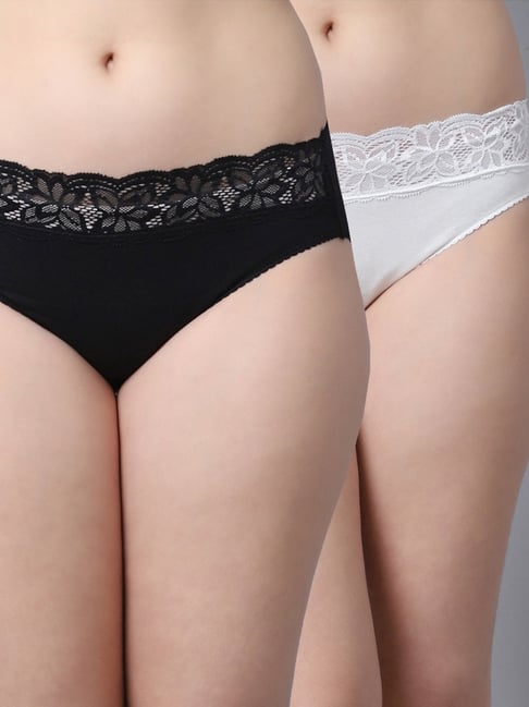 Buy Gracit White Cotton Lace Work Panty for Women Online @ Tata CLiQ