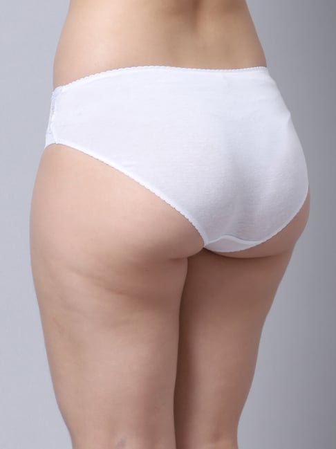 Buy Gracit White Cotton Lace Work Panties - Pack Of 2 for Women Online @  Tata CLiQ
