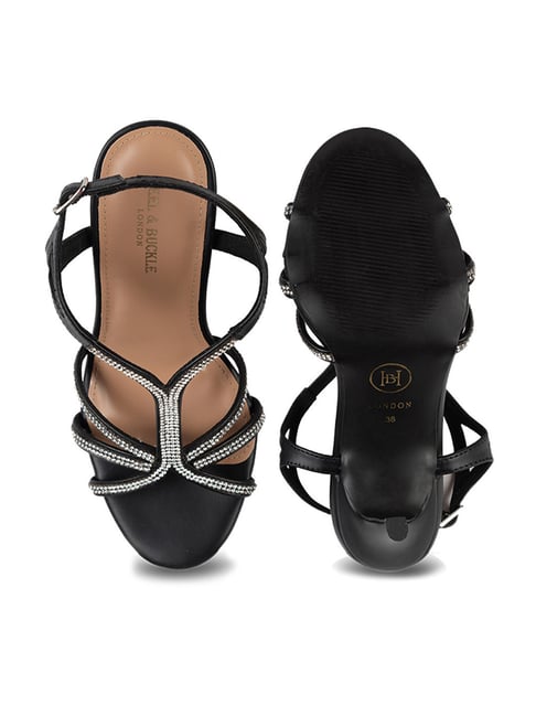 123FRAKNOT Leather platform sandals - Pumps & Sandals - Maje.com