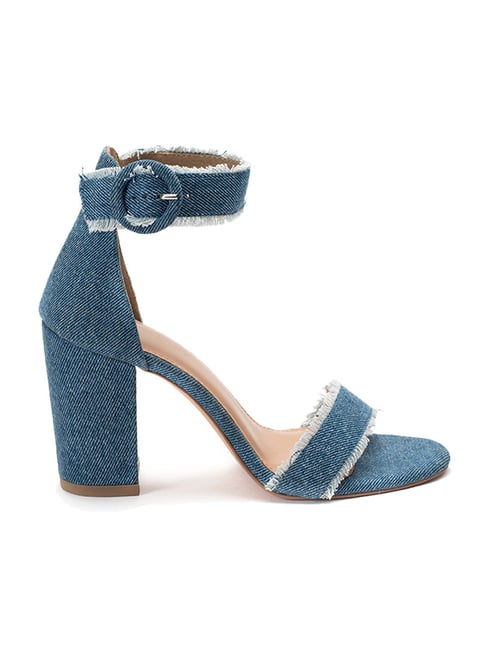 Blue ankle strap sandals new arrivals