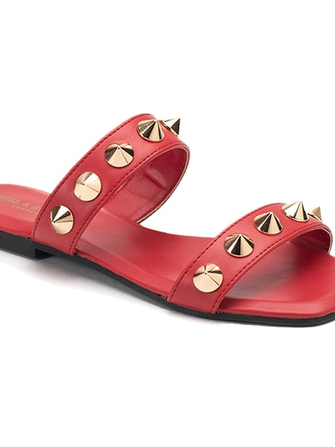 TUBBEK Heels for Women Women High Heels Rivets Studded Sandals Lady Sandles  Stiletto Gladiator Pumps Stripper Summer (Color : Red, Size : 4) : Buy  Online at Best Price in KSA -