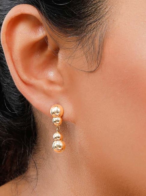 Buy Butterfly Dangle Earrings, Gold Drop Hoop Earrings, Dainty Dangle  Earrings, Small Drop Earrings, Trendy Earrings, Tiny Hoops, ROSE EARRINGS  Online in India - Etsy