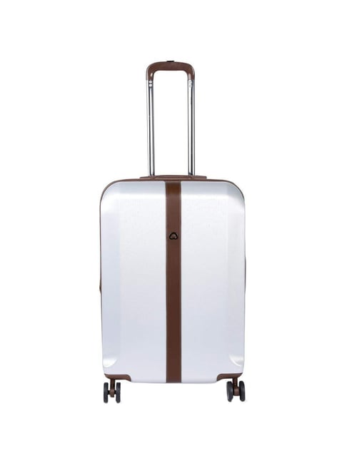 Delsey Silver 4 Wheel Large Hard Cabin Trolley - 55 cm-picture-42