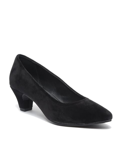 Buy Flat N Heels Women Black Solid Sandals - Heels for Women 4320812 |  Myntra
