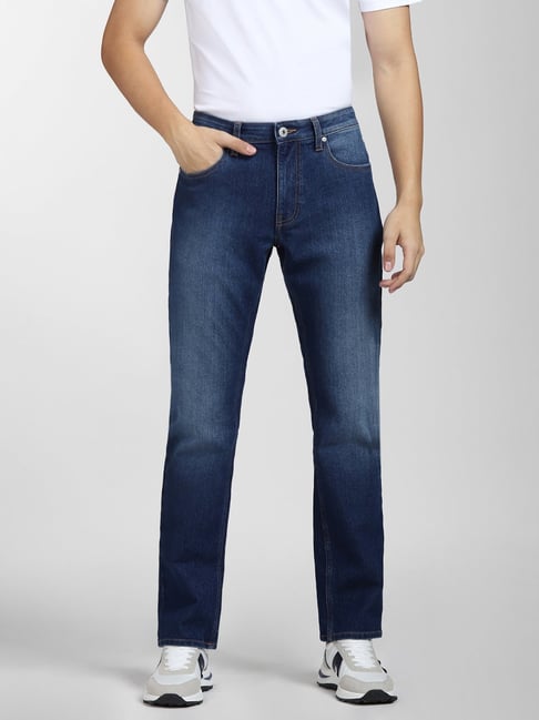 Jack & Jones Blue Regular Fit Low Rise Jeans