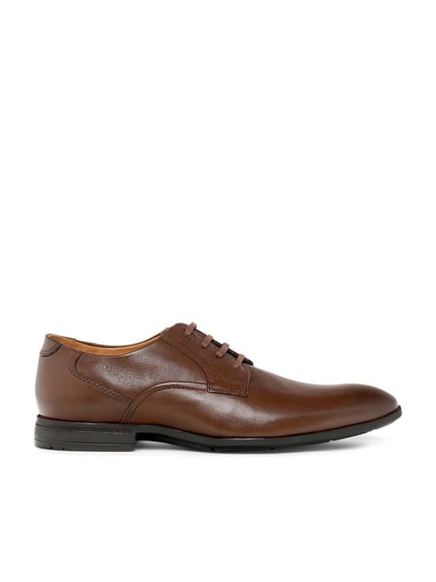 Ruosh Men's COLOMBO Tan Derby Shoes