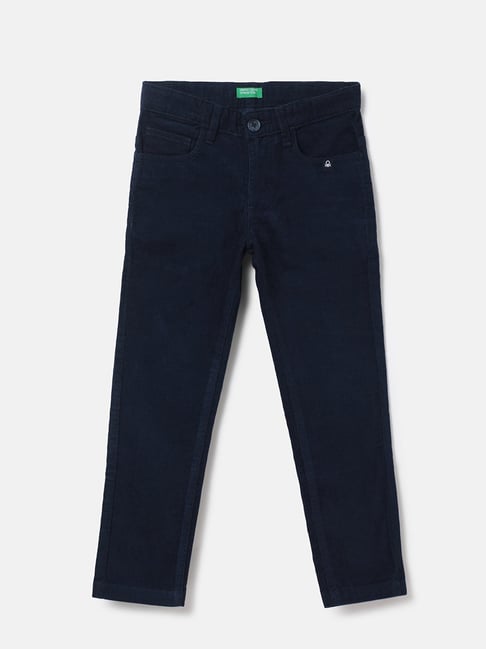 United Colors of Benetton Kids Blue Solid Jeans