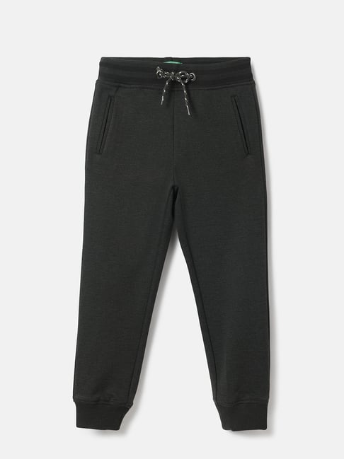 United Colors of Benetton Kids Black Solid Joggers