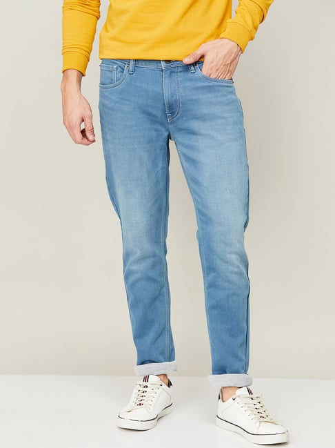 Fame Forever by Lifestyle Denimize Mid Blue Regular Fit Jeans