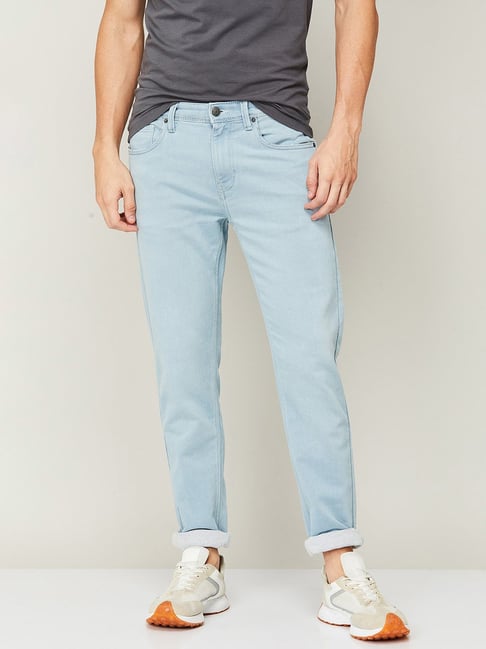 Fame Forever by Lifestyle Denimize Light Blue Slim Tapered Fit Jeans