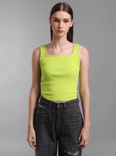 KZ07 by Kazo Green Cotton Tank Top