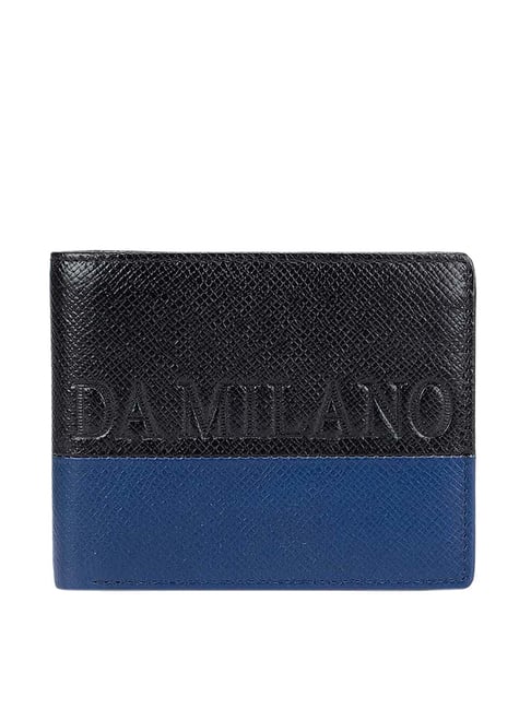 Buy Da Milano Black Casual Leather Bi-Fold Wallet for Men Online