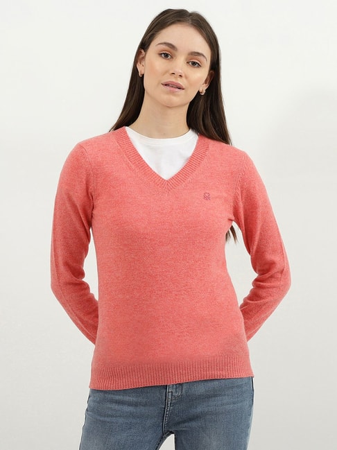 United Colors of Benetton Pink Sweater