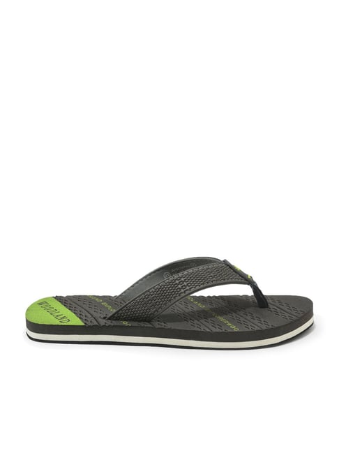 Woodland Men's Grey Flip Flops