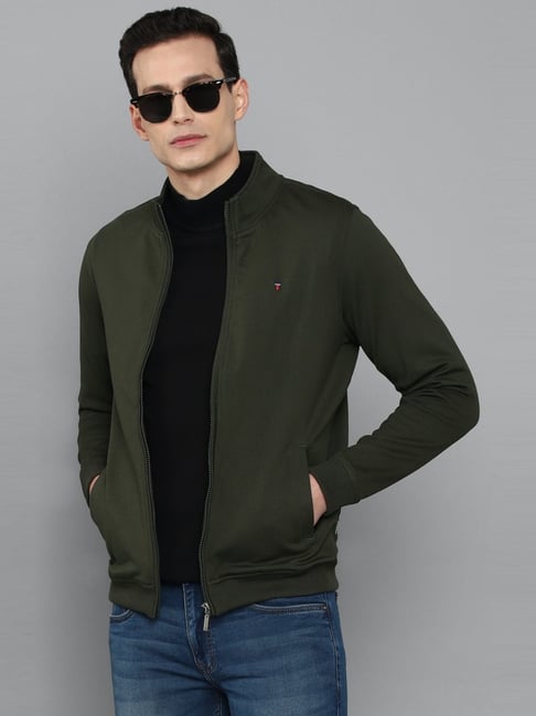 Louis Philippe Jeans Green Cotton Regular Fit Sweatshirt-picture-30