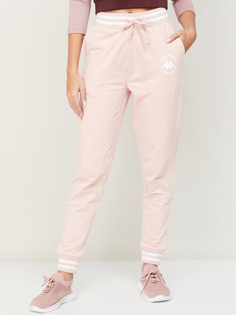 Pink kappa joggers hot sale