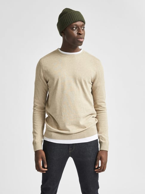 Buy Selected Homme Kelp Cotton Regular Fit Self Pattern Sweatshirt for Mens  Online @ Tata CLiQ