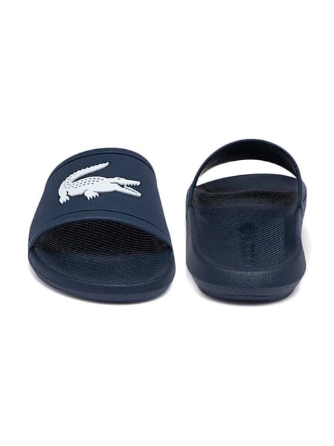 Buy Lacoste Men's Croco Blue Slides for Men at Best Price Tata CLiQ