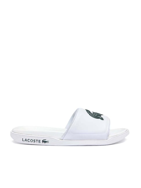 NEW Lacoste Men's Croco Slide Open Toe Slip On Sport Sandals