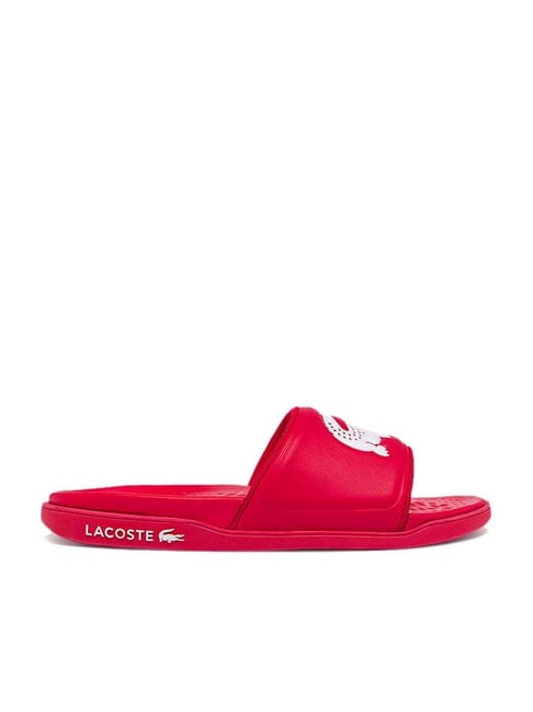 Lacoste best sale slide slippers