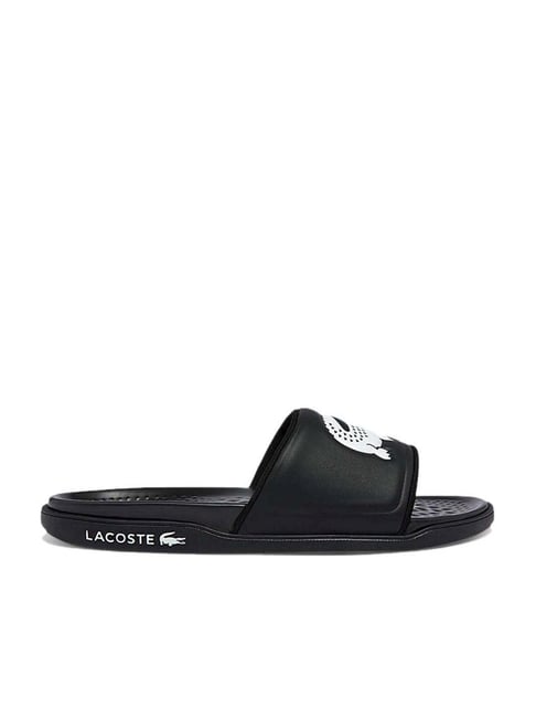 Lacoste Men s Croco Dualiste Black Slides