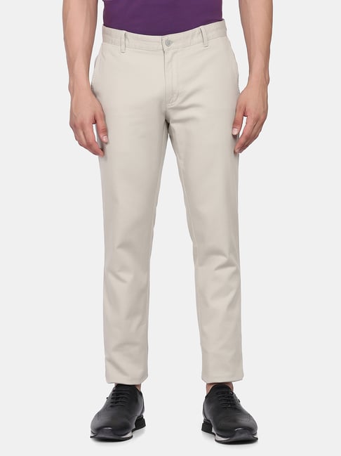 Buy Men Beige Solid Super Slim Fit Casual Trousers Online  687750  Peter  England