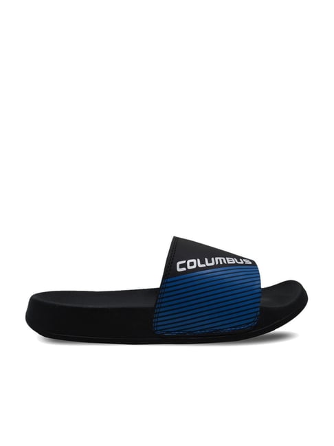 Buy Columbus Men s Black Slides for Men at Best Price Tata CLiQ