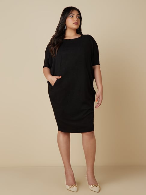 Gia Curves by Westside Black Shimmer Dress Price in India