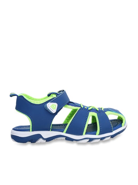 Fame Forever by Lifestyle Kids Navy & Green Floater Sandals