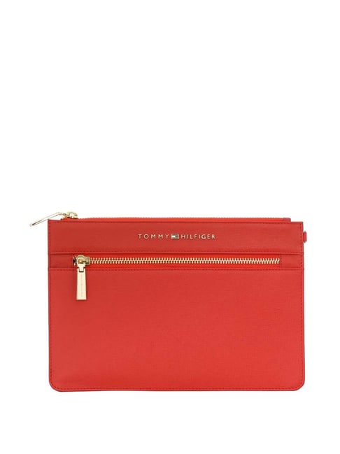 Tommy Hilfiger Red Solid Medium Sling Handbag