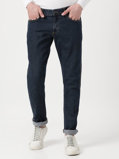 Wrangler Blue Cotton Skinny Fit Jeans