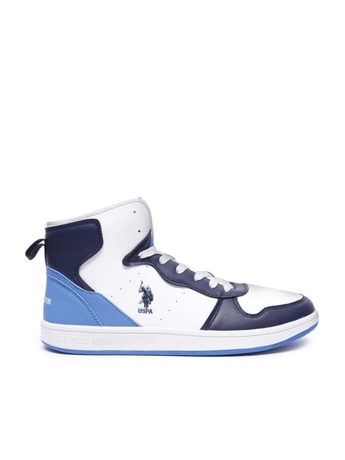 U S Polo Assn U.S. Polo Assn. Men's ROWAN Blue Ankle High Sneakers