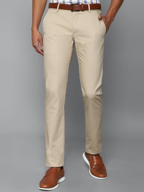 Allen Solly Trousers  Chinos Allen Solly Khaki Trousers for Men at  Allensollycom